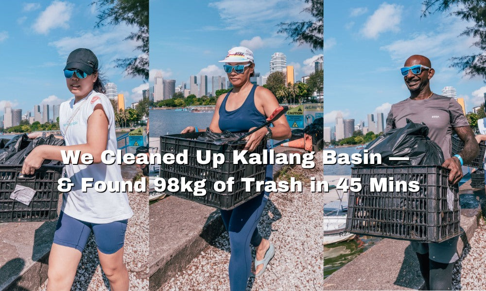 We Cleaned Up Kallang Basin and Found 98kg of Trash in 45 Minutes